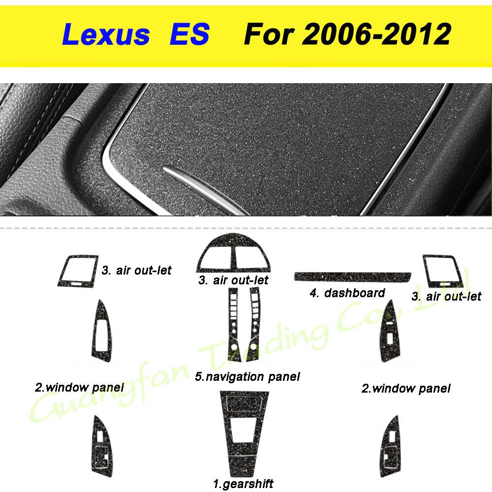 For Lexus ES240 350 2006-2012 Car-Styling 3D/5D Carbon Fiber Car Interior Center Console Color Molding Sticker Decals