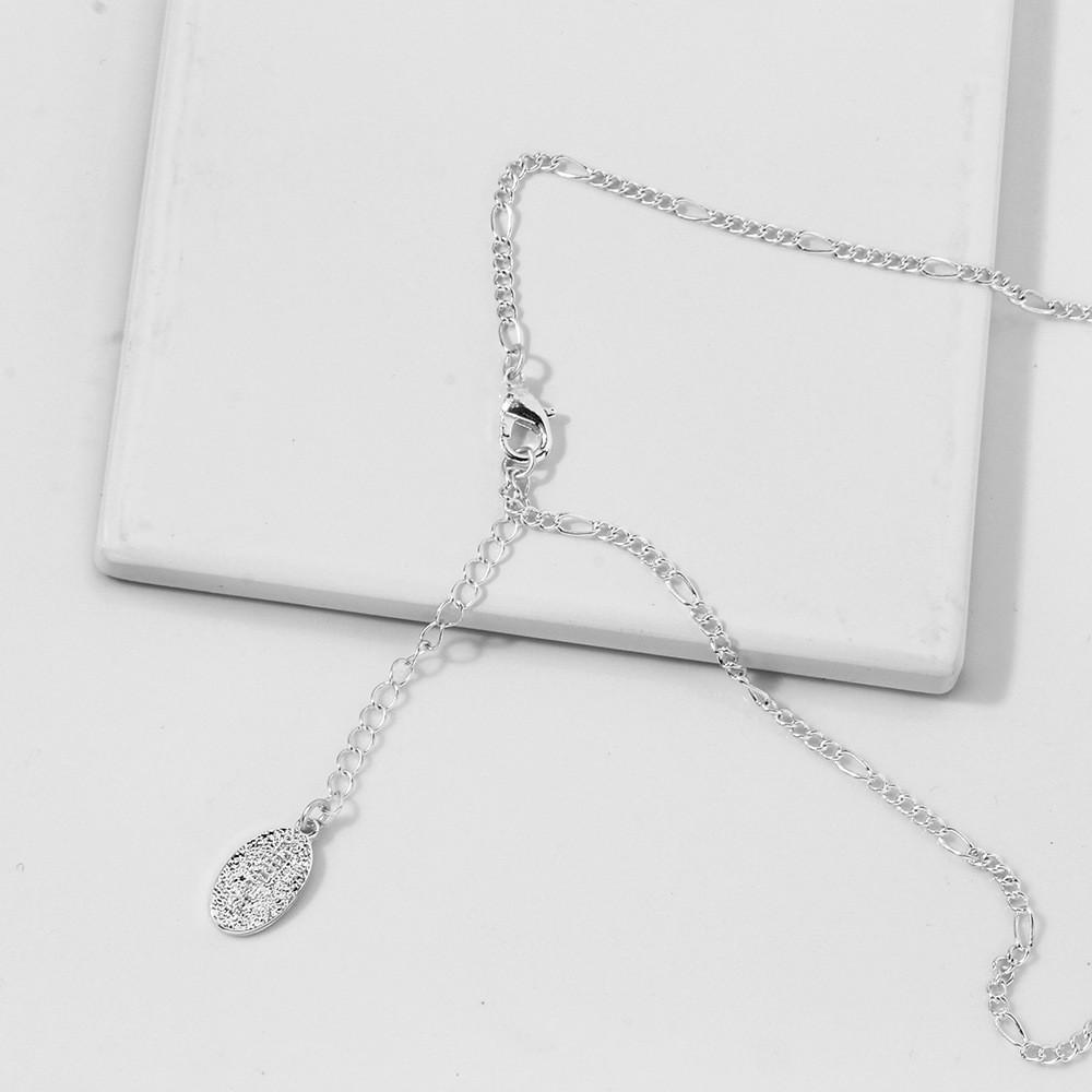 Stylish 2021 Geometric Heart Shaped Collarbone Chain Necklace For Women With Elegant Design