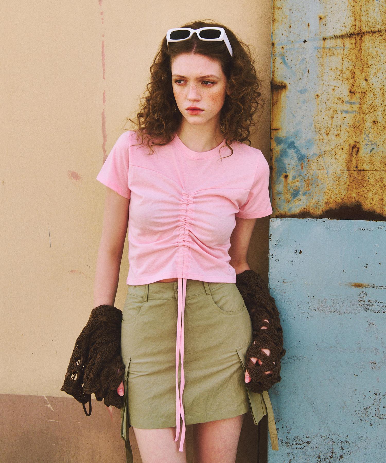 Etmont Heart String T-Shirt, Pink Pink/Free