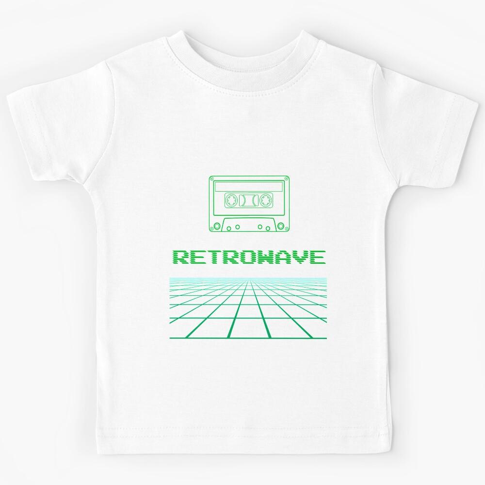 Retrowave Cassette For The Eighties Music Lovers Kids T-Shirt 100