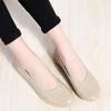 Women's Ladies Female Woman Shoes Flats Mother Shoes Cow Genuine Leather Loafers Ballerina  Non Slip On Ballet