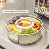 Airtight Food Storage Containers with Compartments, Bento Box for Meal Prep, Plastic Salad Containers, 800-1000ml Capacity