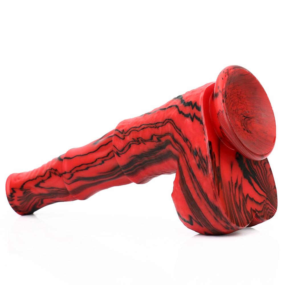 Silicone Horse Dildo With Sucker Fantasy Animal Penis Sex Toy For Women Clit Massage Stimulate Female  Anal Plug