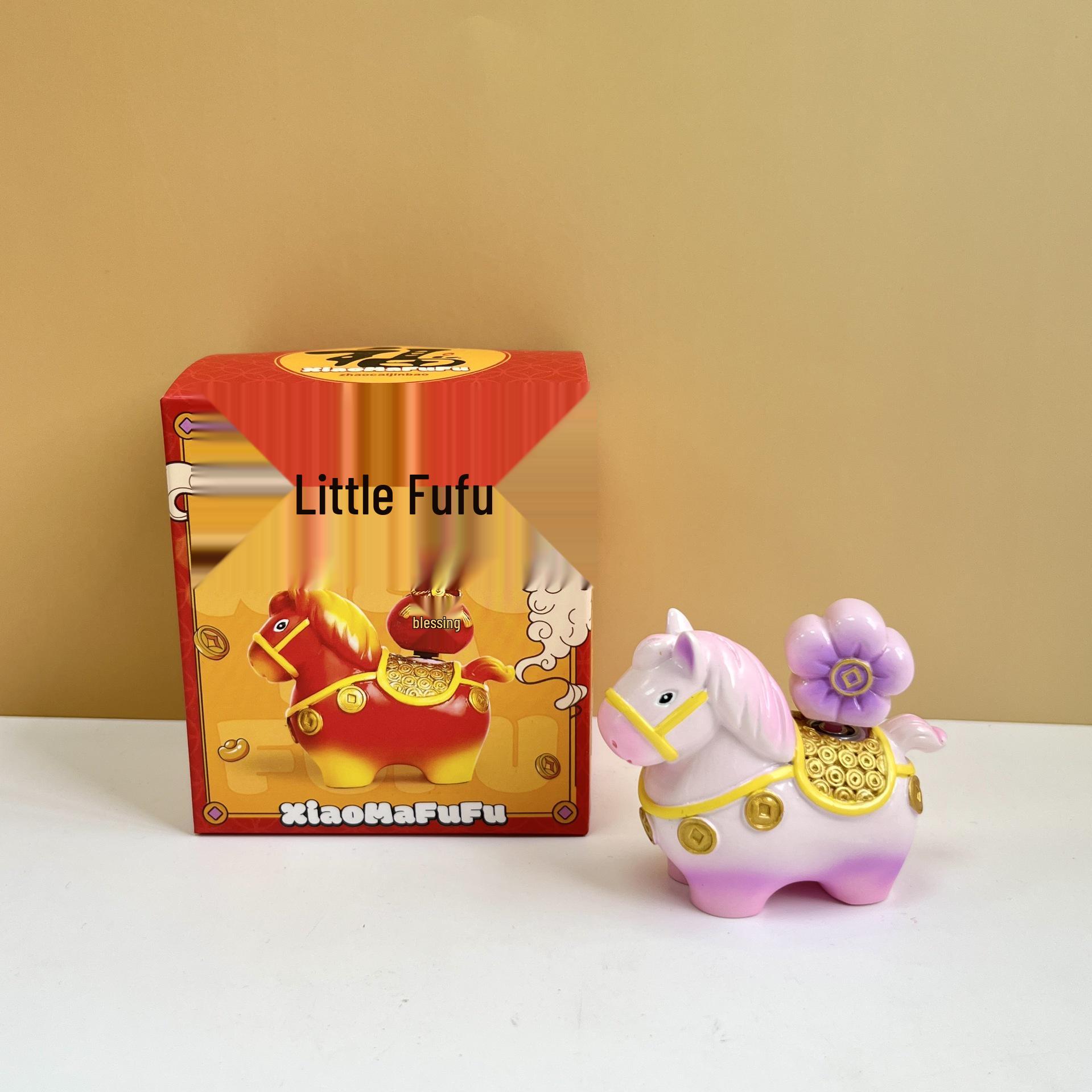 Xianci 2026 Year of the Horse Mascot Figurine: Prosperity and Fortune Benming Year Souvenir