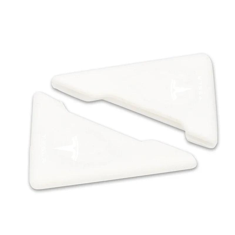

Car Sticker Tesla 2Pc Car Logo Door Angle Cover Bumper Crash Anti-Scratch Protector For Tesla Model 3 SpaceX Model S X Y Roadste