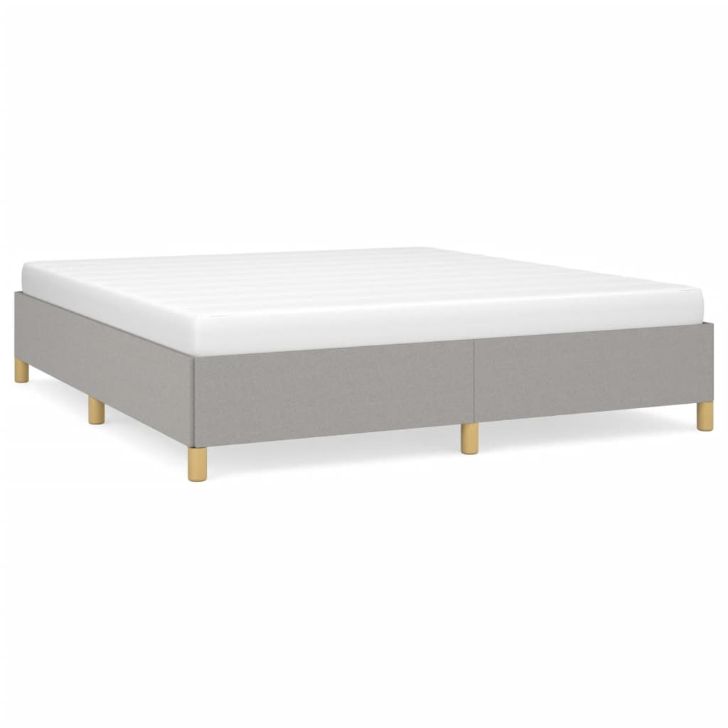 Vidaxl Bed Frame Without Mattress, Light Gray, 180X200 Cm, Upholstered