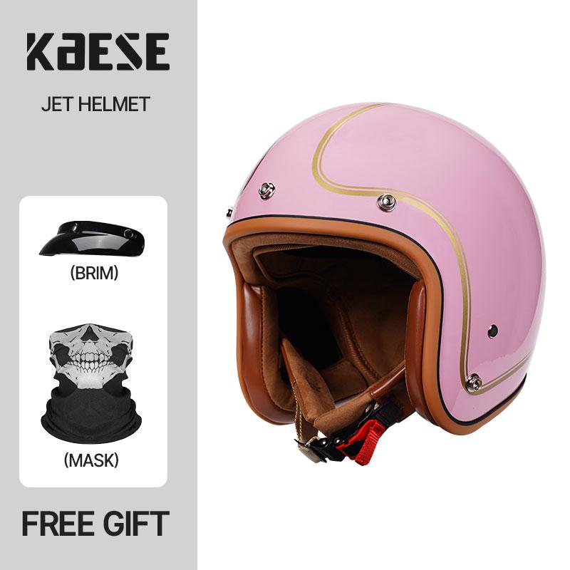 New Design Retro Motorcycle Helmet Open Face Helmet Scooter Helmets 3/4 Chopper Casco Moto Vintage Motorbike Helmets DOT ECE