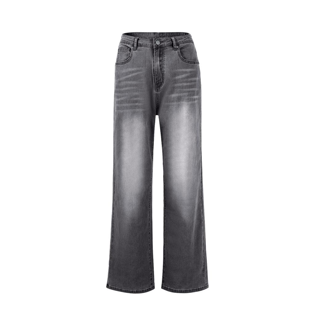 Women's Wide Leg Jeans High Waist Straight Stretch Jeans With Pockets