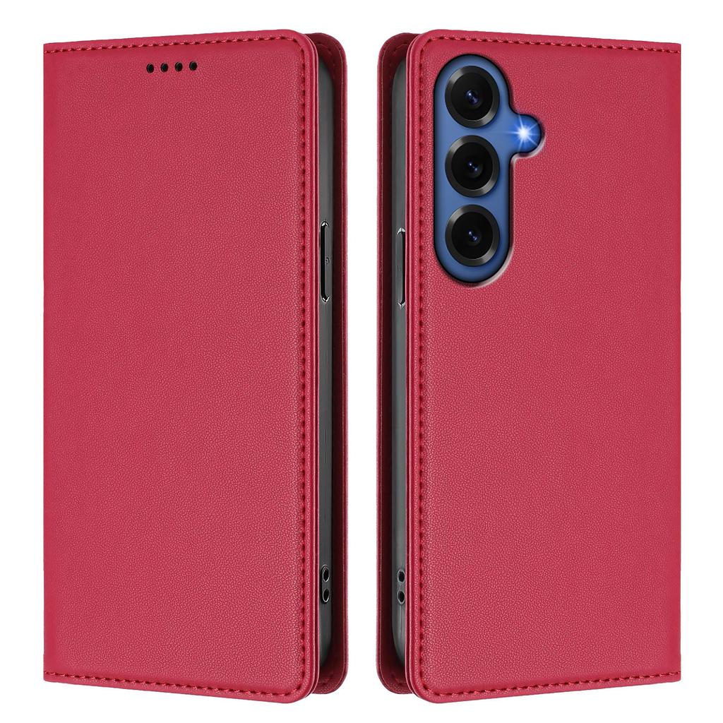 For Samsung Galaxy S26+ Leather Wallet Case Magnetic Closure RFID Blocking Phone Cover