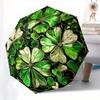Stained Cute Shamrock Window Decal - Irish Clover Decoration for Home & Office (Large) Umbrella - Cute Umbrella with Cute Desi