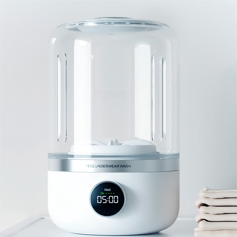 Wireless washing machine portable underwear cleaner 1L mini Socks Washing Machine Dehydratable Laundry Bucket