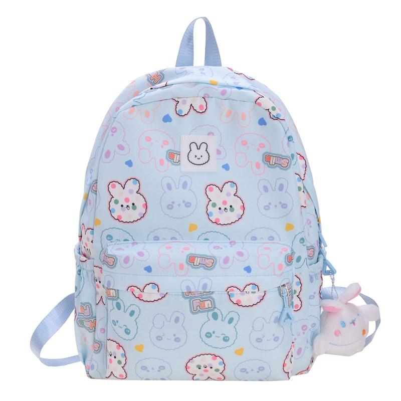 Kindergarten Primary School Students Schoolbag Cartoon Cute Bunny Baby Backpack Printed Children'S Bag