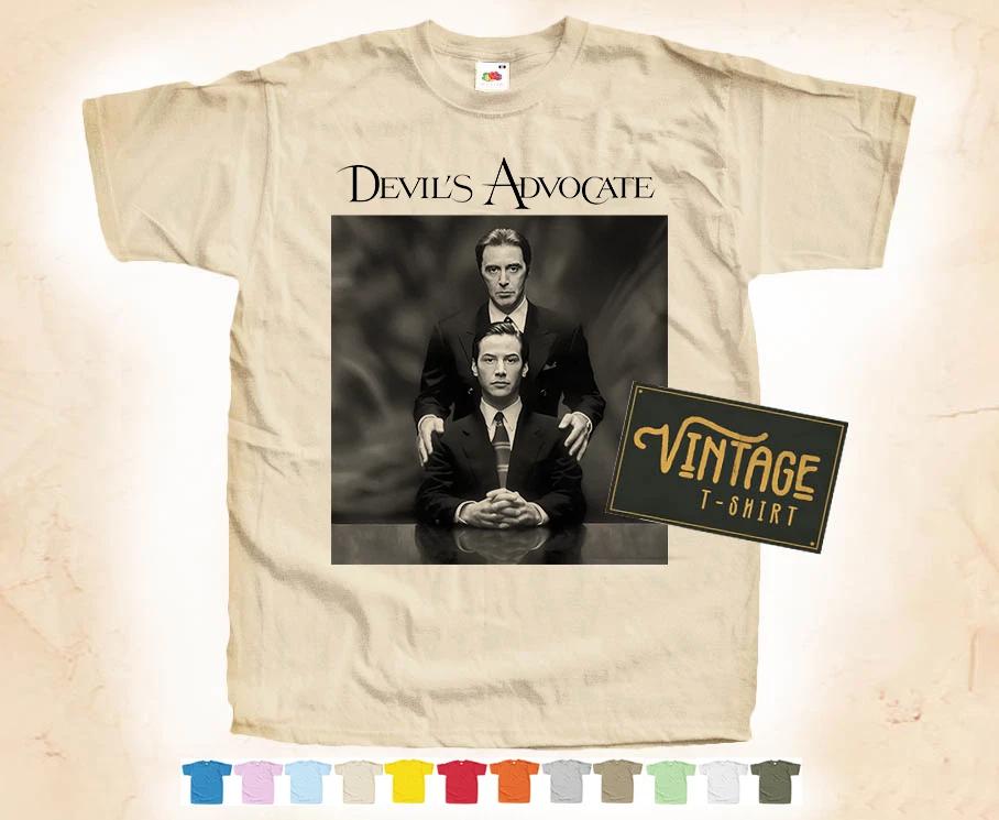 Black Print DEVIL S ADVOCATE T-SHIRT Tee Vintage Poster 12 Colors S-5XL L