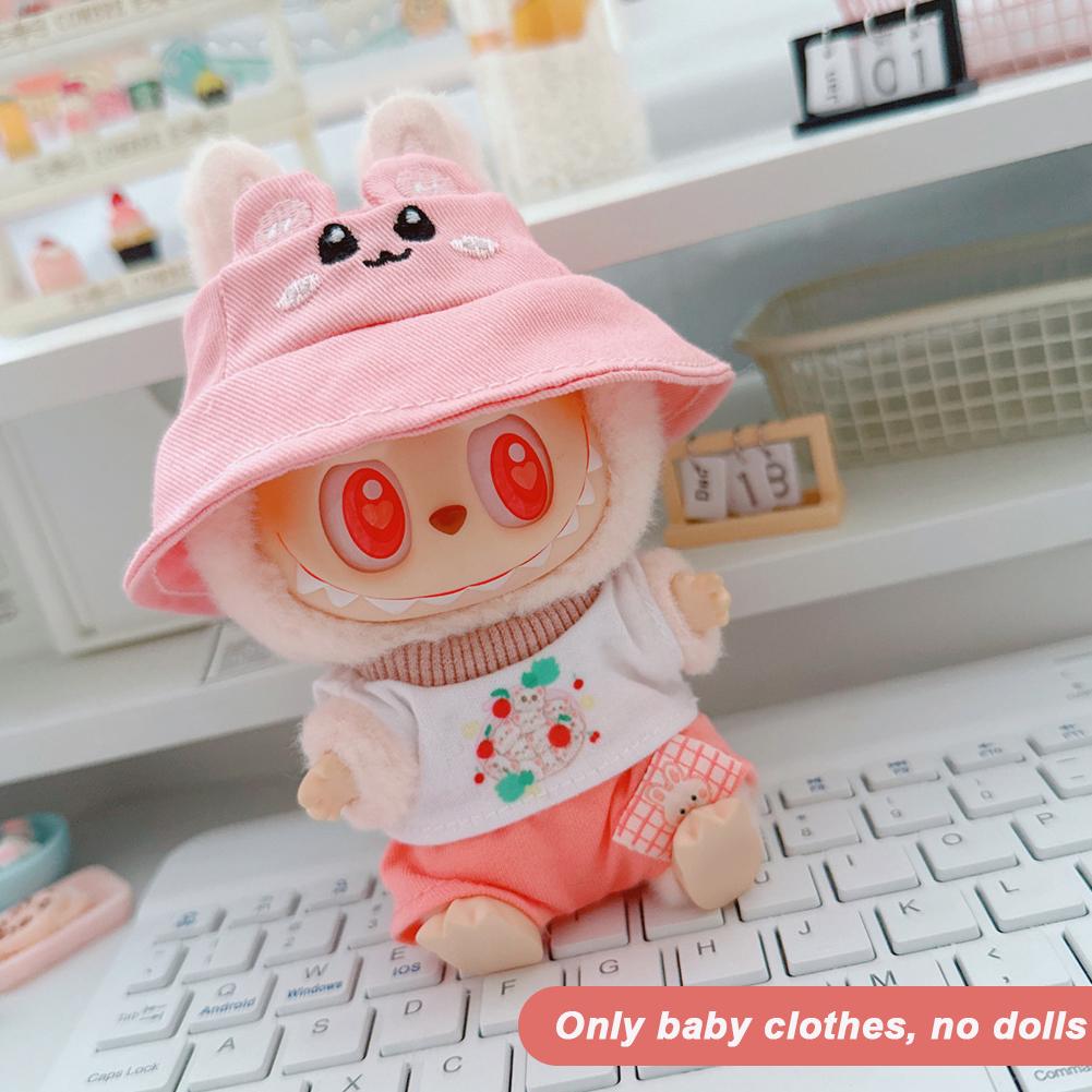 

Для 17см куклы Лабубу Одежда Модная одежда Рубашки Одежда для кукол Подходящий по цвету Шорты Аксессуары для кукол Милое украшение Маленькая одежда 07