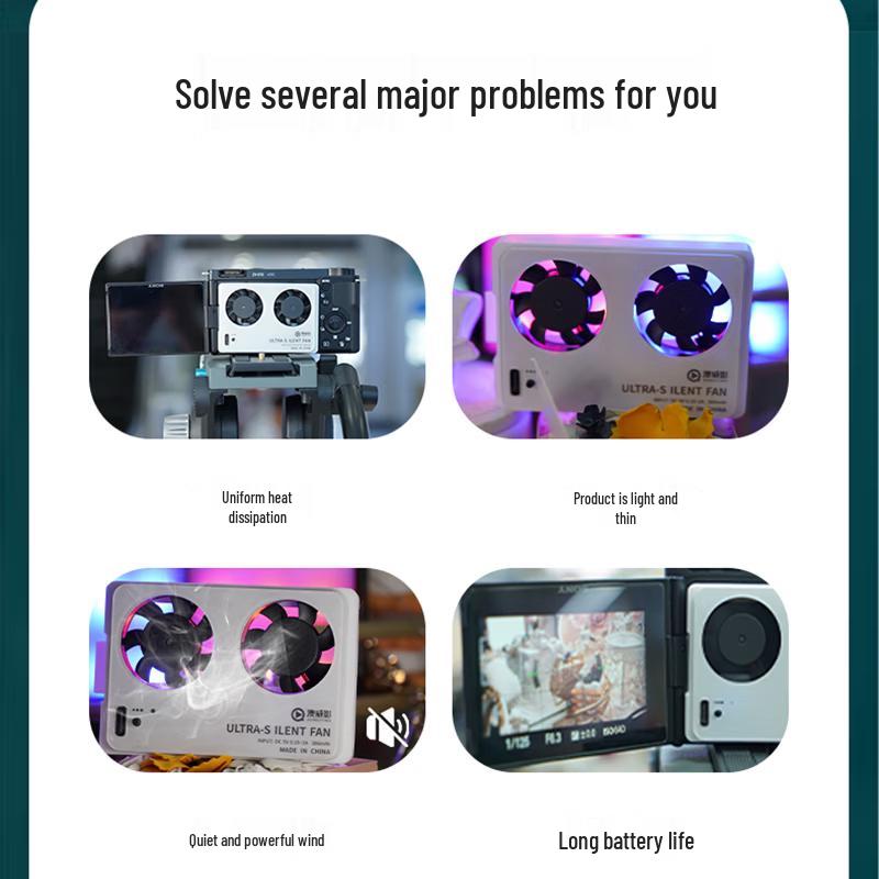 Camera Cooling Fan for Sony, Canon, Nikon, Fuji