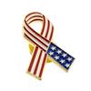 Víceúčelová Vlastenecká Americká Vlajka Stuha Špendlík na Klopu Přenosný pro Oslavy Dne Nezávislosti a Státní Svátek