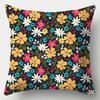 Flower Pillowcase Square Sofa Pillow Cover Watercolor Flowers Cushion