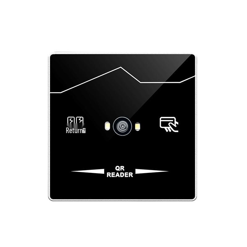 86 Type Metal QR Code & Barcode Scanner, WG26/34 Wiegand Card & ID Reader for Access Control. ID Card Reader WG26/34