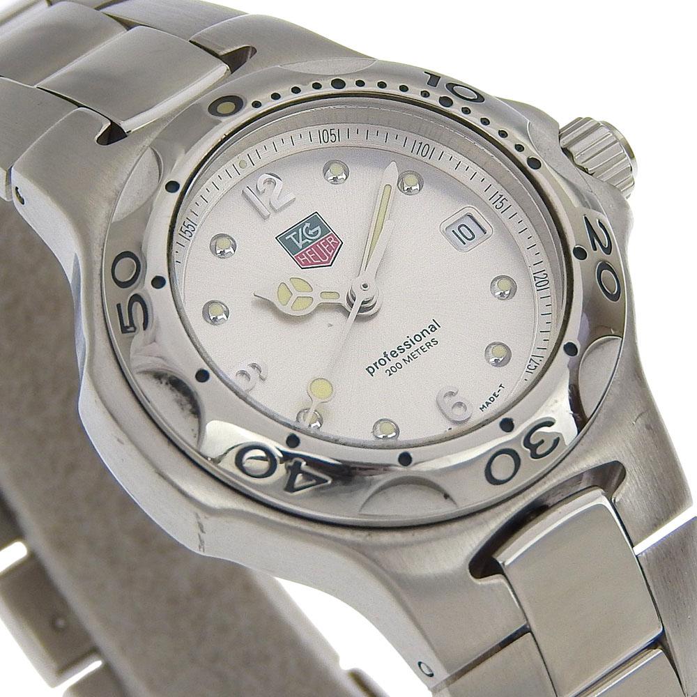 Tag Heuer Kylium Watches WL1314 SilverDial Stainless Steel Quartz Analog Display Women Used