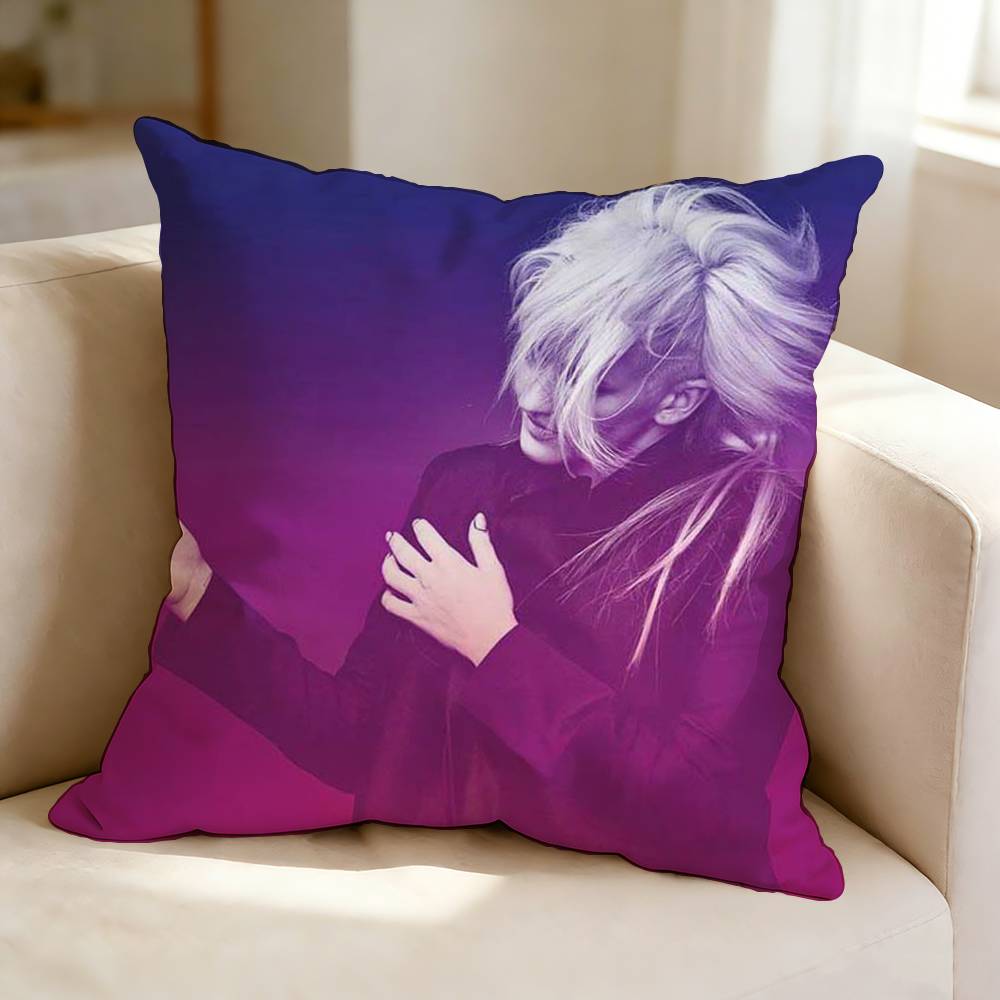 Independent SingerSongwriter EEllie GGoulding  Pillow Case Square DoubleSided Sofa Cushion Cover Bedroom Bedside Pillow