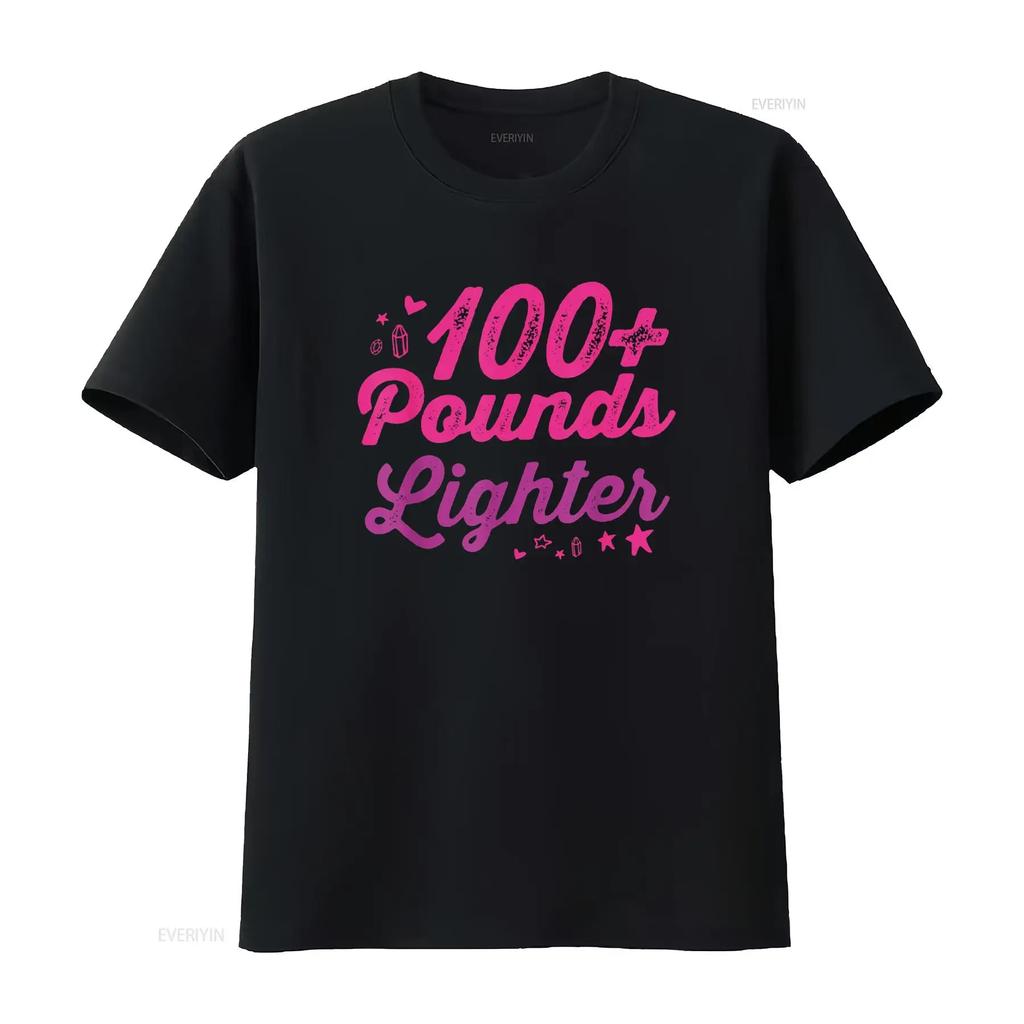 I lost 100 pounds Lighter Health goals Celebration Idea T Shirt vintage Washed Stretched Unisex Casual graphic streetwear