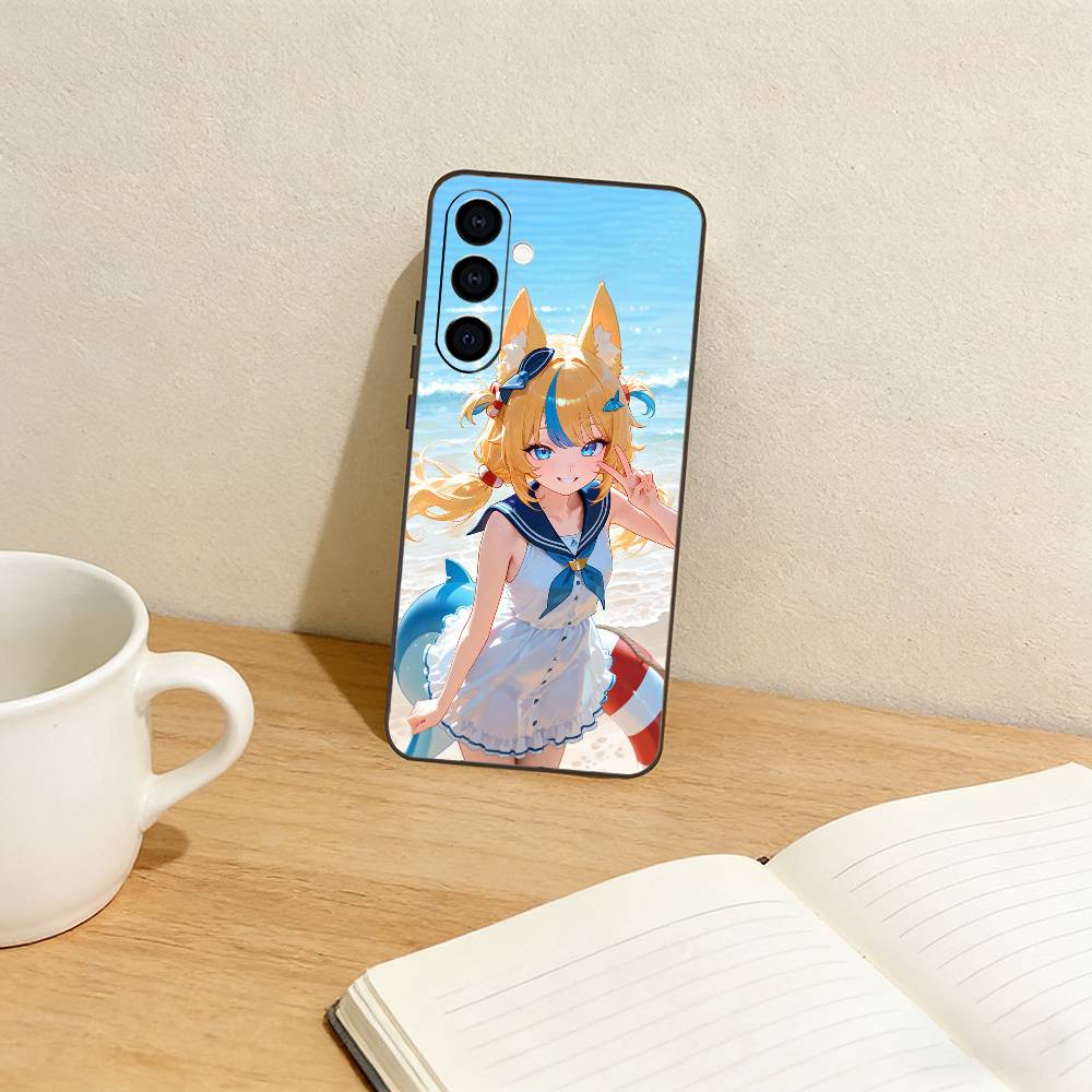 S-Sameko Saba Phone Case For Samsung Galaxy A73,A72,A71,A70,A53,A52,A51,Others Soft Black Cover Samsung a13 5g
