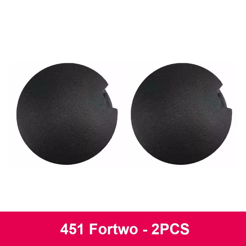 Car Front Rear Bumper Tow Hook Cover Cap For Mercedes Smart Fortwo 451 453 2009-2021 Trailer Hauling Eye Cover Lid Black White 451-Black-2PCS