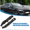 Paar Vorne Links und Rechts Stoßstangenhalterung für Hyundai 86514C2000 Kunststoff Schwarz