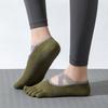Professionelle Anti-Rutsch Pilates Yoga Socken - Schweißabsorbierend, Fünf-Zehen, Indoor Sport Split-Toe Socken