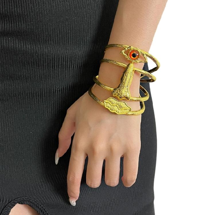 Unisex Adjustable Metal Bangle Vintage Jewelry Lightweight Retro Inspired Wrist Accessory Perfect for Gift Giving