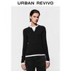 UR Women's Faux Two-Piece Color-Block Polo Knit Sweater