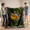 Fantasy Spiral and Vines Design Blanket Flannel Blanket for Bedroom, Living Room, Sofa, and Nap Sofas.
