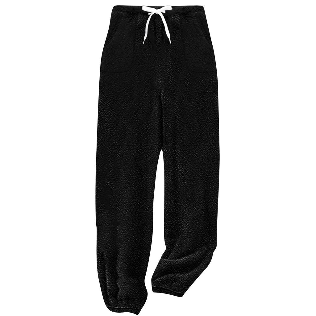 Women's Color Fashion Plush Casual Pants Comfortable Long Pants