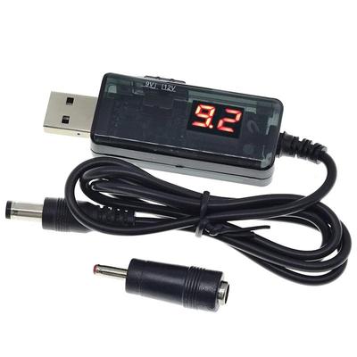 USB Boost Конвертер DC 5V до 9V 12V USB Шаг-ап конвертер кабель + 3.5x1.35mm Connecter для питания / зарядного устройства / преобразователя питания