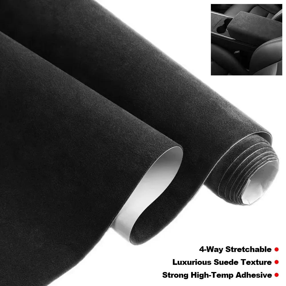 20x30cm 50x150cm Suede Fabric Self-adhesive Adhesive Cloth for Car Interior Modification Door Panel Workbench DIY Supply