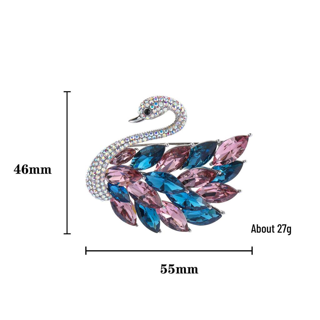 Snowflake & Butterfly Zircon Brooch with Freshwater Pearl for Women's Korean Style Suit Coat