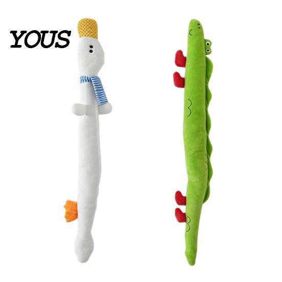 Durable Chew Toys for Small Medium Large Breeds 40 Inch Extra Long Plush Squeaky Dog Toy, Soft Cartoon Crocodile Duck Engaging Sound Paper Puppies