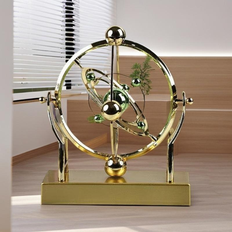 Administrator Desk Calm Rest Steel Sphere Motion Sculpture For Concentration Creativity Gift