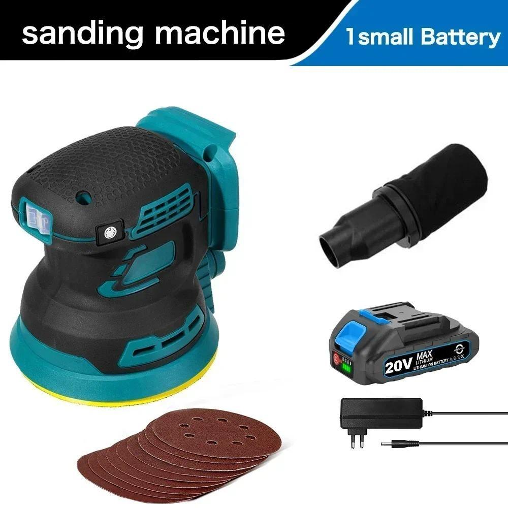 3-speed Brushless Electric Random Orbital Sander Portable Adjustable Polisher Tool Car Paint Care Rust Removal Polishing Grinder