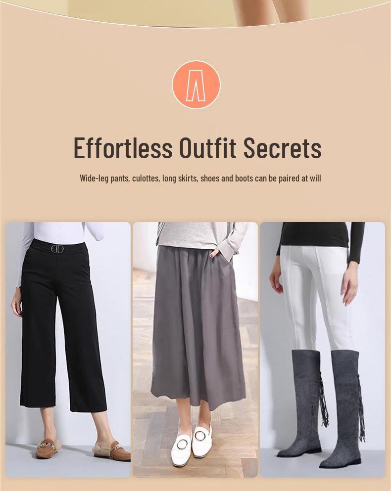 Women's High-Waist Velvet Fleece-Lined Thermal Pants - Seamless, Anti-Static, Cold-Proof Autumn Base Layer