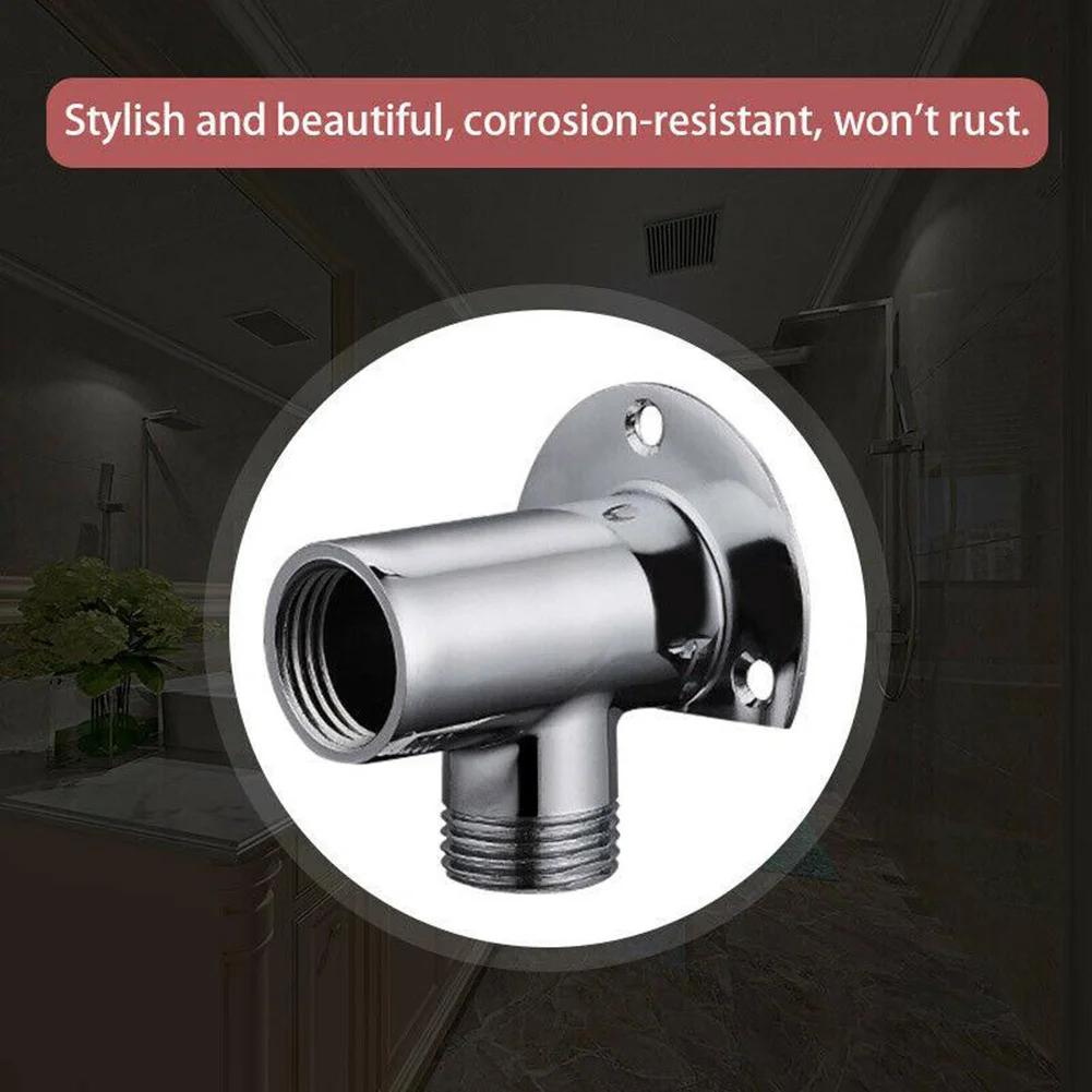 1Pc Universal Shower Arm Extension Joint Stainless Steel Wall Mounted Shower Head Arm Bathroom Accessories Fit Most Shower Heads