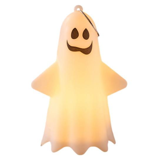 Halloween Spøkelseslys Skummelt Spøkelsesdekorasjon Lysende Spøkelsespynt Hengende Lys for Bord Kaminhylle Veggdekorasjon