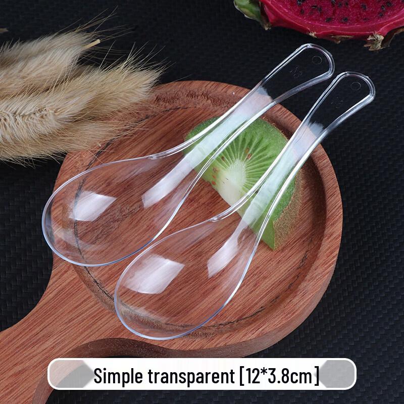 Qiwei Individually Wrapped Disposable Plastic Spoons
