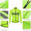 Reflective Long Sleeve Bicycle Jersey Wind Coat Jacket Water-resistant Windproof Outdoor Sports
