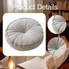 Circle Meditation Cushion, Floor Cushion Pad for Seating Sitting Chair Sofa Office