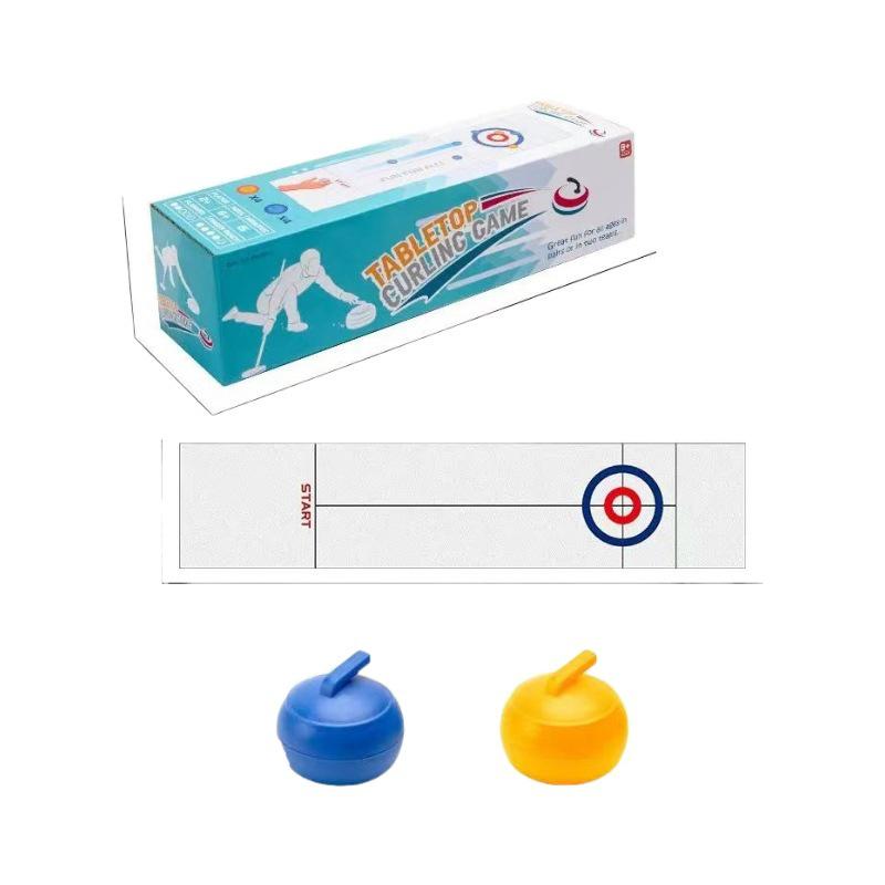 Children's Mini Tabletop Curling Game - Indoor Parent-Child Educational Toy