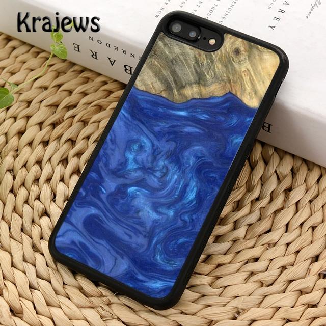 Wood Resin Marble Soft Phone Case Cover For iPhone 17 Air 16 15 14 Plus 12 13 Pro Max Coque Shell Fundas
