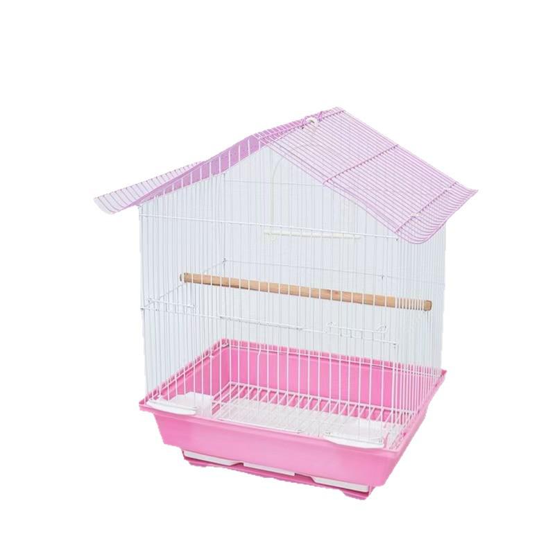 NL102112 Portable Birdcage for Budgies and Lovebirds - Small Handheld Parrot Cage