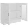 vidaXL Vitrinenschrank Weiß 82,5x30,5x80 cm Holzwerkstoff