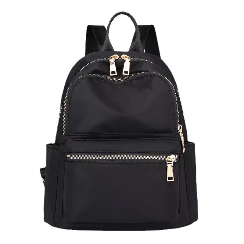 Schoolbag Backpack Women's 1011 New Trendy Travel Oxford Cloth Small Backpack Women's Versatile Fashion Canvas Small Bag Book Bag